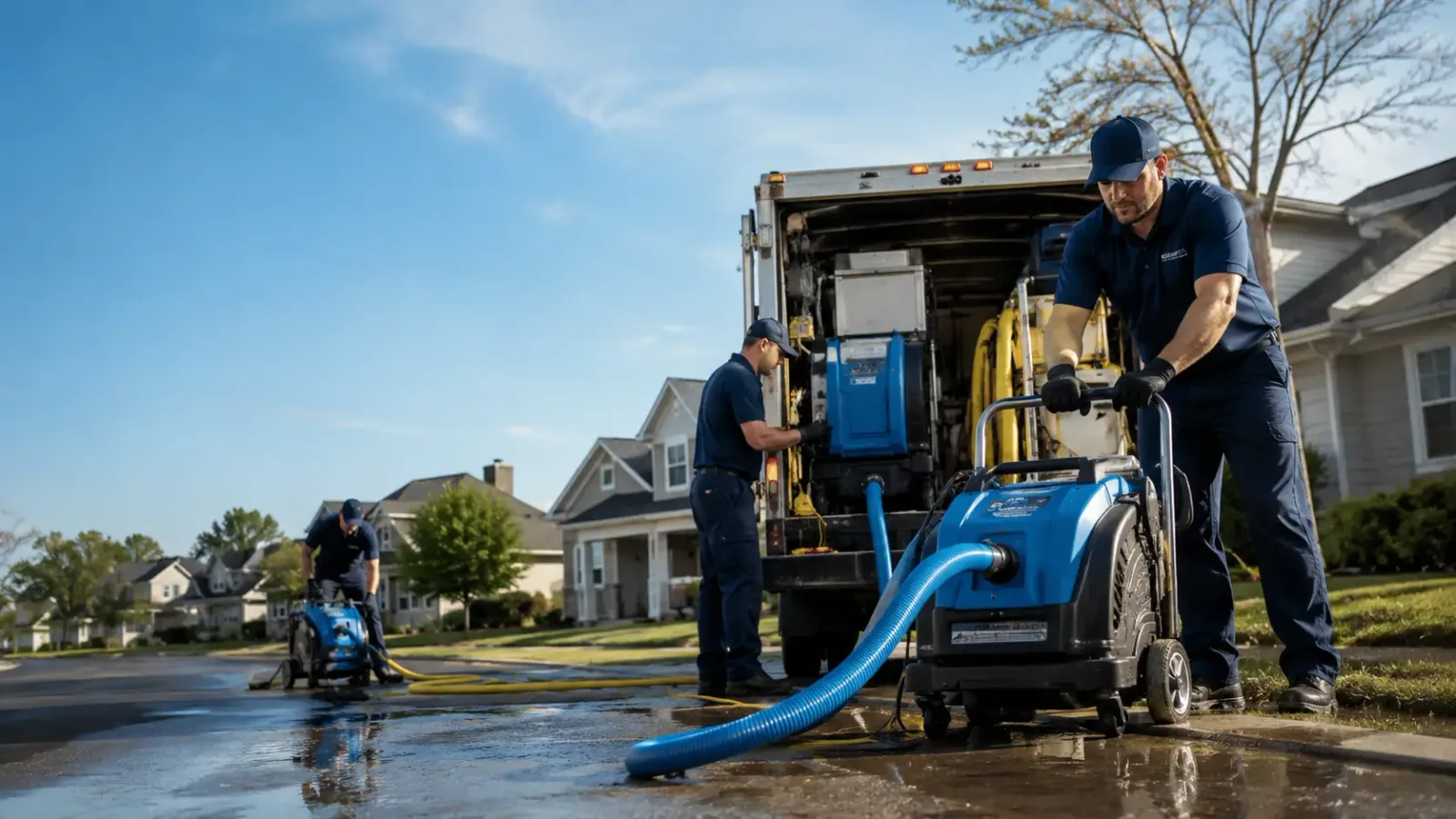 Flood Damage Cleanup in Four States, WV
